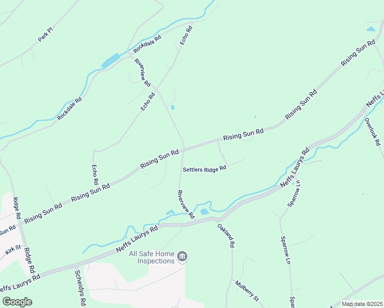 map of restaurants, bars, coffee shops, grocery stores, and more near 1968 Rising Sun Road in Slatington