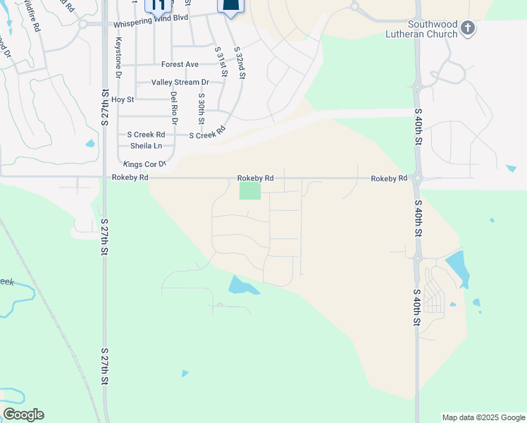 map of restaurants, bars, coffee shops, grocery stores, and more near 10100 South 32nd Court in Roca