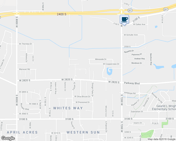 map of restaurants, bars, coffee shops, grocery stores, and more near 2747 South Hardman Cove in Magna