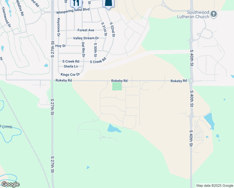 map of restaurants, bars, coffee shops, grocery stores, and more near 10100 South 32nd Court in Roca