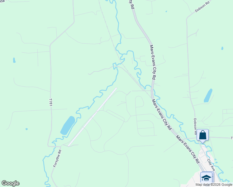 map of restaurants, bars, coffee shops, grocery stores, and more near 123 Jones Lane in Mars