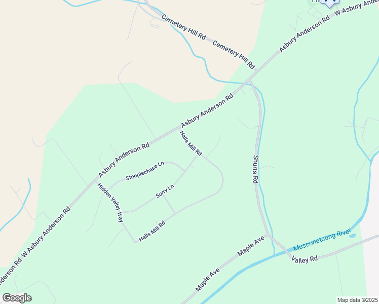map of restaurants, bars, coffee shops, grocery stores, and more near 4 Halls Mill Road in Asbury