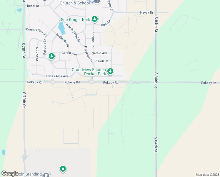 map of restaurants, bars, coffee shops, grocery stores, and more near 7717 Lilee Lane in Lincoln