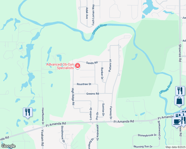 map of restaurants, bars, coffee shops, grocery stores, and more near in Lima