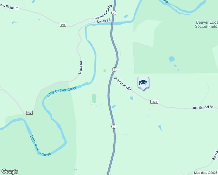 map of restaurants, bars, coffee shops, grocery stores, and more near 13187 Ohio 7 in Lisbon