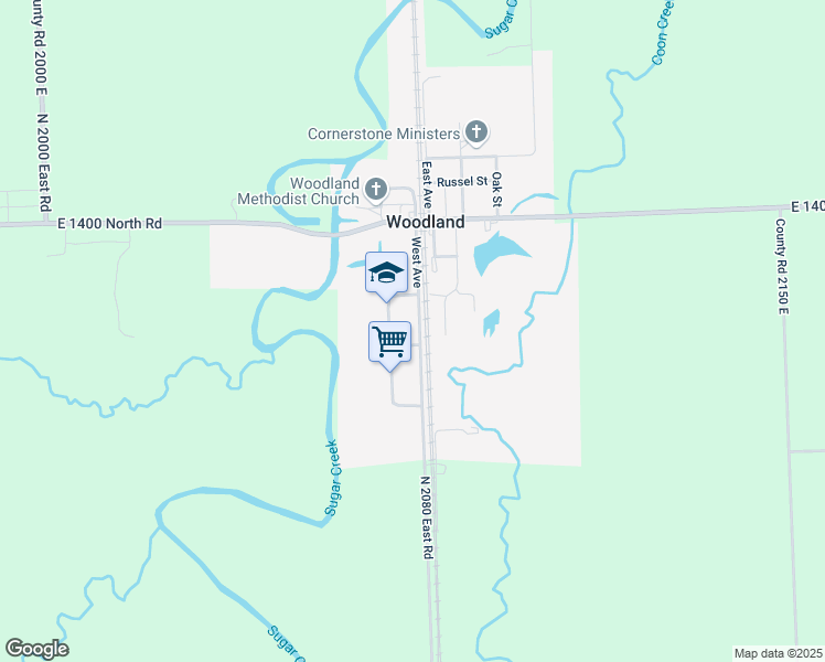 map of restaurants, bars, coffee shops, grocery stores, and more near 203 West Avenue in Milford