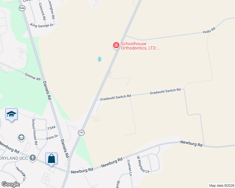 map of restaurants, bars, coffee shops, grocery stores, and more near 4254 Gradwohl Switch Road in Nazareth