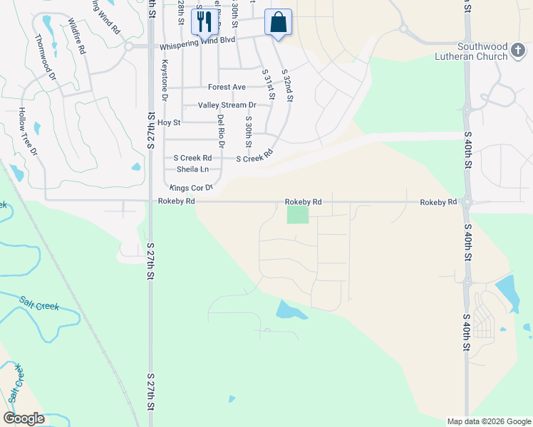 map of restaurants, bars, coffee shops, grocery stores, and more near 10020 South 31st Street in Roca