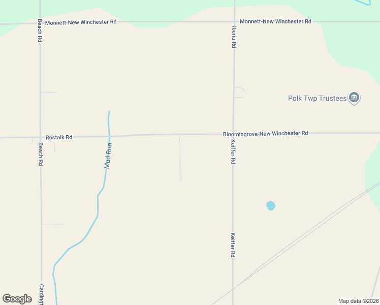 map of restaurants, bars, coffee shops, grocery stores, and more near 5505 County Highway 8 in Galion