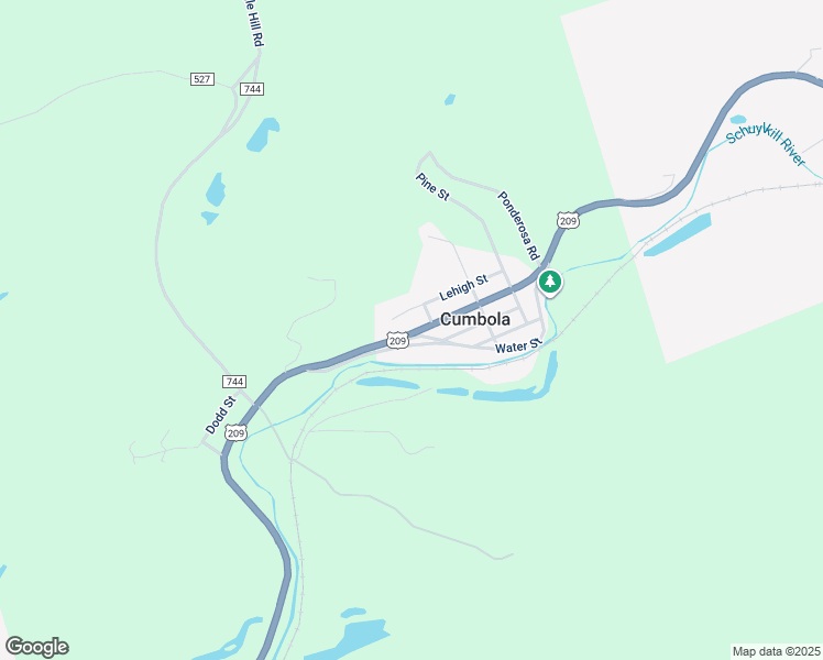 map of restaurants, bars, coffee shops, grocery stores, and more near 177 Market Street in Tamaqua