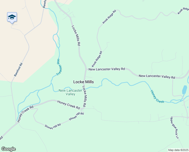 map of restaurants, bars, coffee shops, grocery stores, and more near 138 Locke Mills Road in Milroy