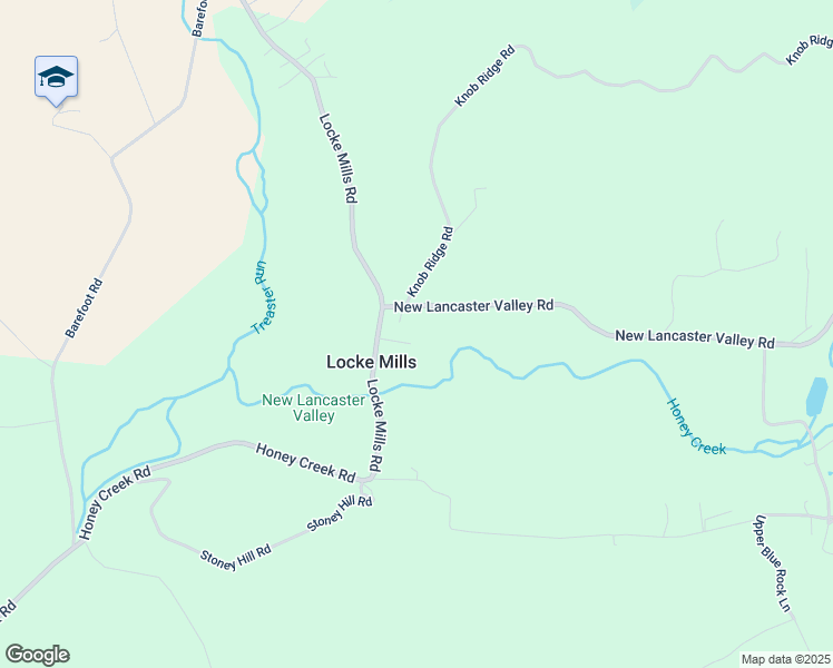 map of restaurants, bars, coffee shops, grocery stores, and more near 138 Locke Mills Road in Milroy
