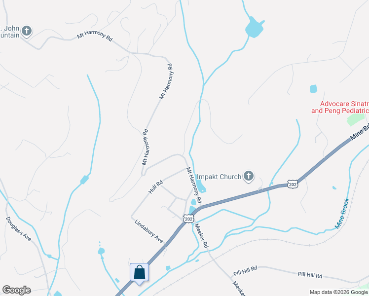 map of restaurants, bars, coffee shops, grocery stores, and more near 12 Rippling Brook Way in Bernardsville