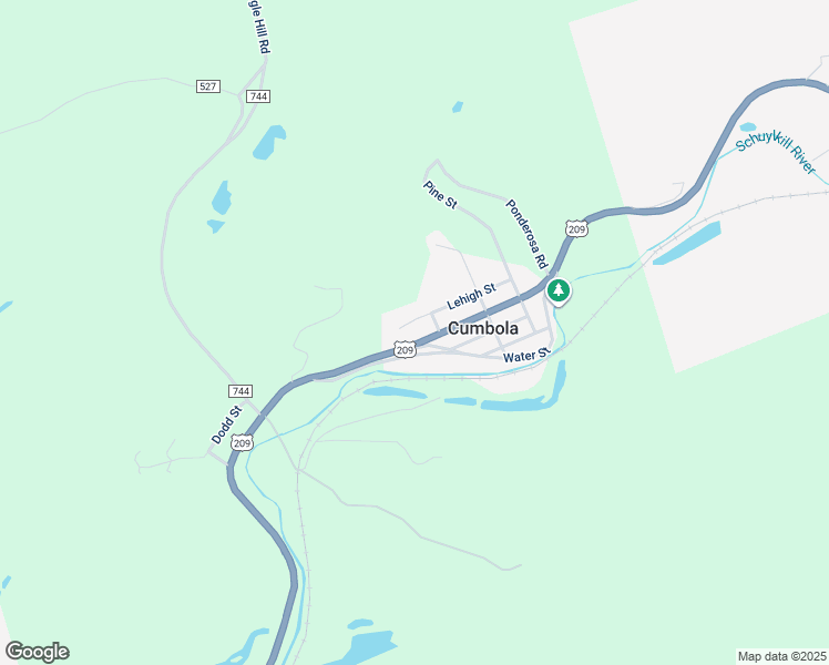 map of restaurants, bars, coffee shops, grocery stores, and more near 175 Market Street in Tamaqua
