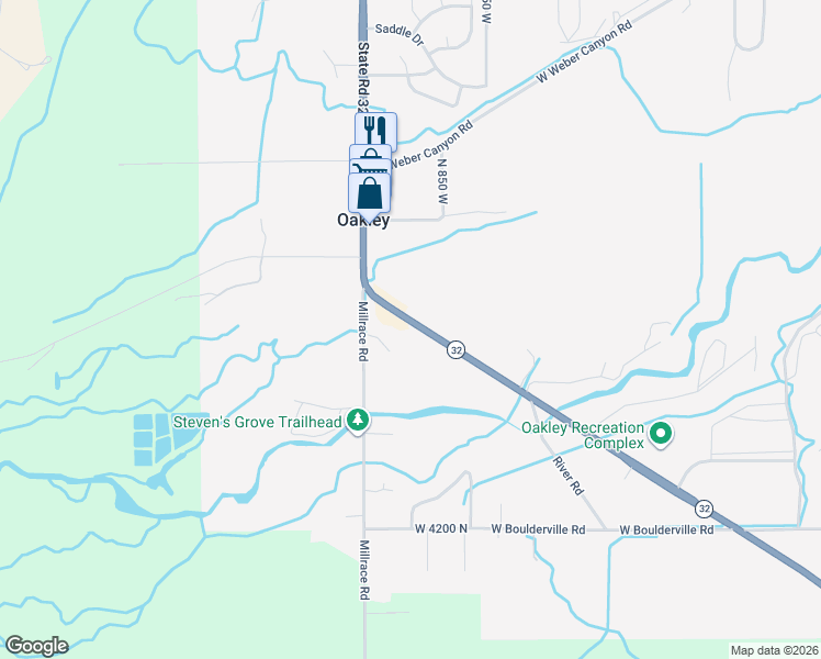 map of restaurants, bars, coffee shops, grocery stores, and more near 4627 Utah 32 in Kamas