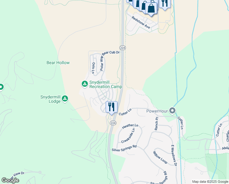 map of restaurants, bars, coffee shops, grocery stores, and more near 5494 Cross Country Way in Park City
