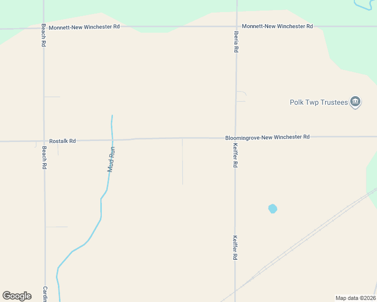 map of restaurants, bars, coffee shops, grocery stores, and more near 5505 County Highway 8 in Galion