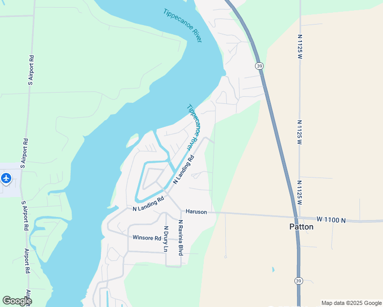 map of restaurants, bars, coffee shops, grocery stores, and more near 11082-11198 North Landing Road in Monticello