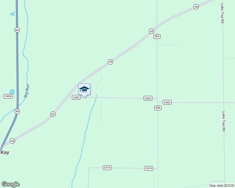 map of restaurants, bars, coffee shops, grocery stores, and more near 528 Township Highway 2402 in Loudonville