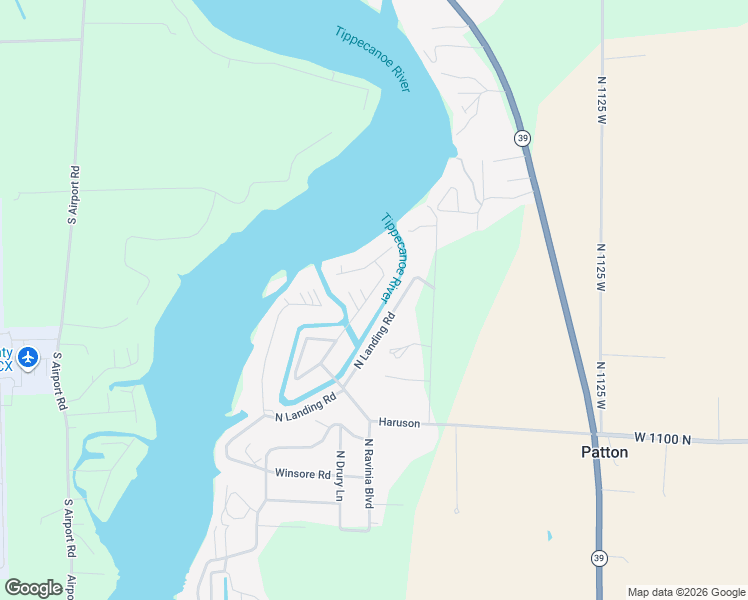 map of restaurants, bars, coffee shops, grocery stores, and more near 11082-11198 North Landing Road in Monticello