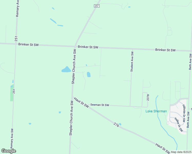 map of restaurants, bars, coffee shops, grocery stores, and more near 6835 Florence Avenue Southwest in Navarre