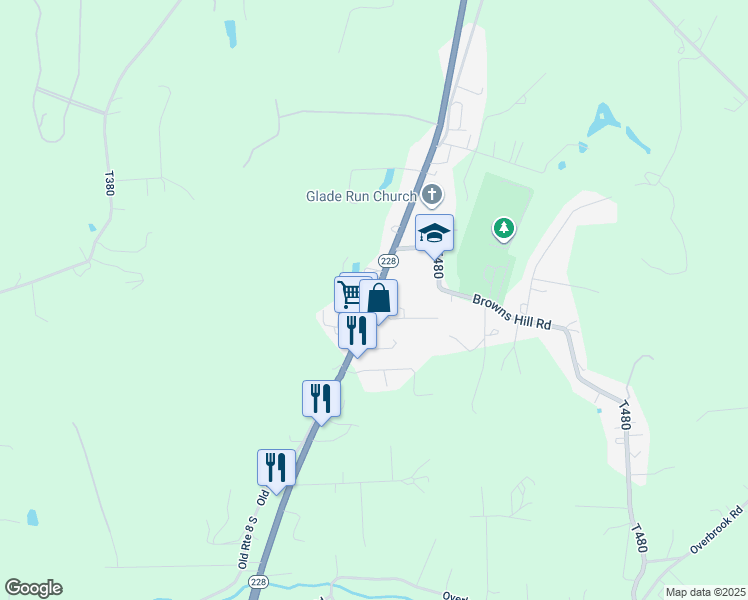 map of restaurants, bars, coffee shops, grocery stores, and more near 1122 Pittsburgh Road in Valencia