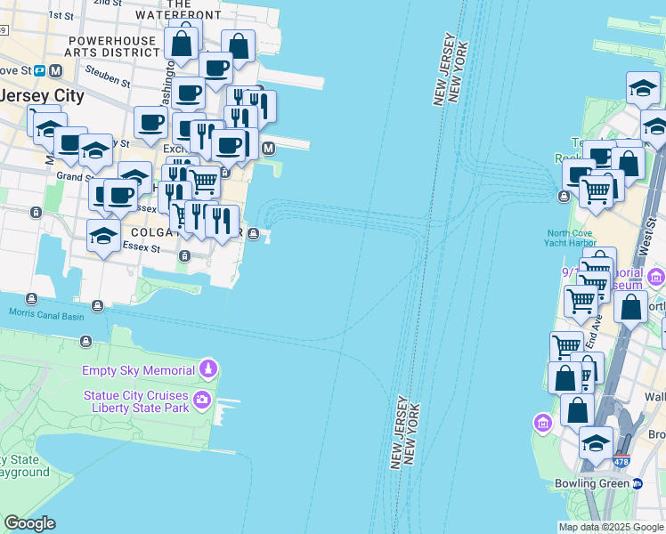 map of restaurants, bars, coffee shops, grocery stores, and more near in 