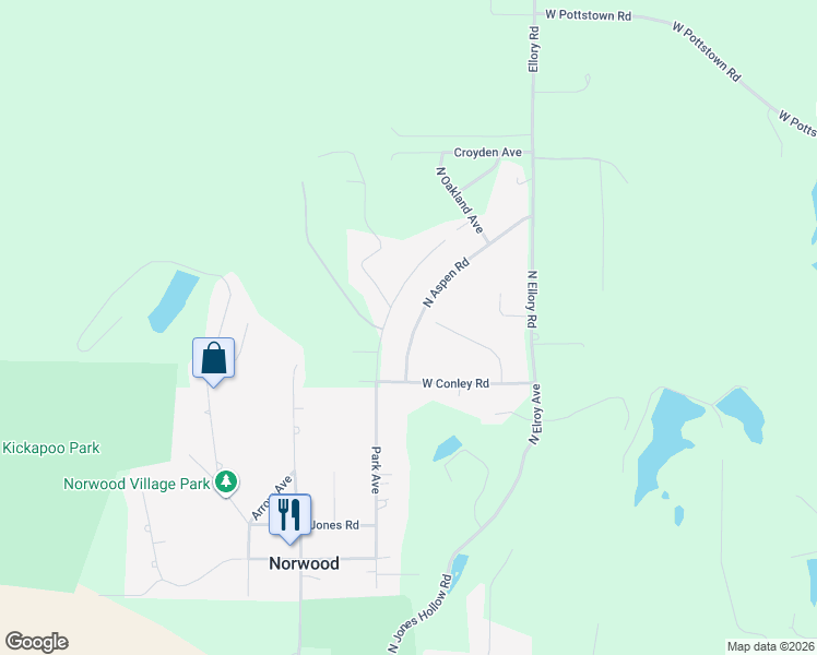 map of restaurants, bars, coffee shops, grocery stores, and more near 2028 North Aspen Road in Peoria