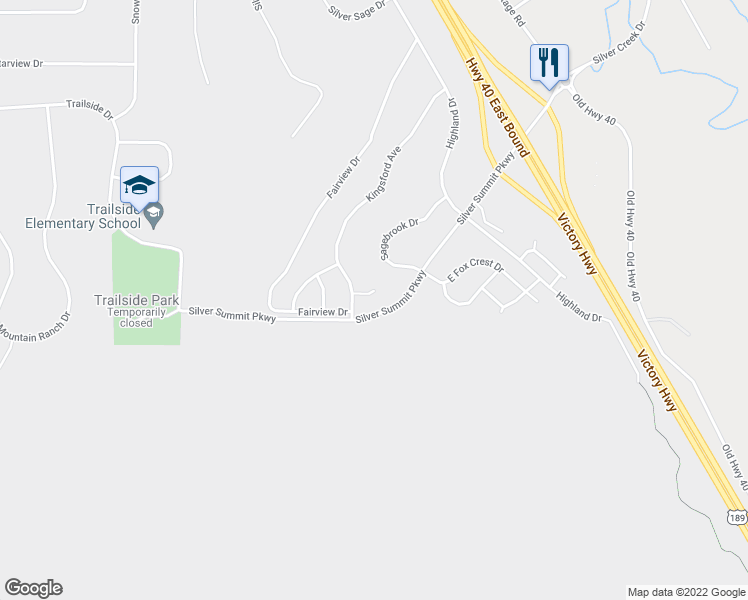 map of restaurants, bars, coffee shops, grocery stores, and more near 930 Williamstown Court in Park City