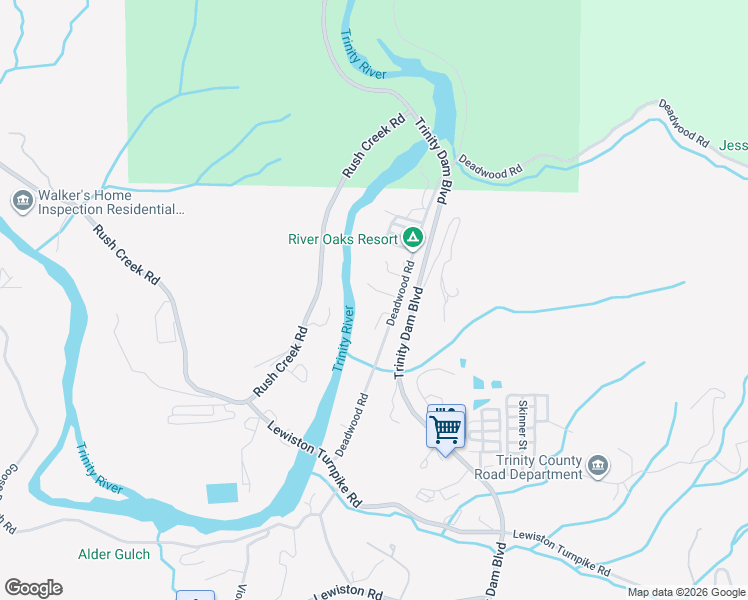 map of restaurants, bars, coffee shops, grocery stores, and more near 3 Deadwood Road in Lewiston