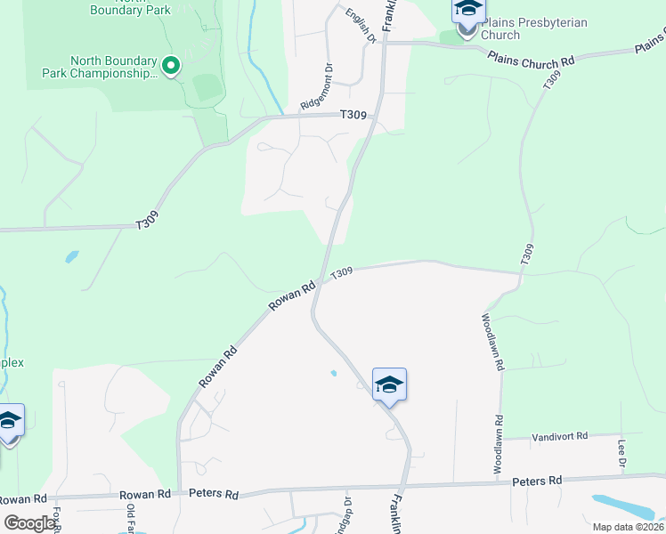 map of restaurants, bars, coffee shops, grocery stores, and more near 7402 Franklin Road in Cranberry Township