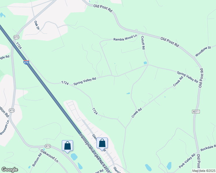map of restaurants, bars, coffee shops, grocery stores, and more near 3338 Spring Valley Road in Slatington