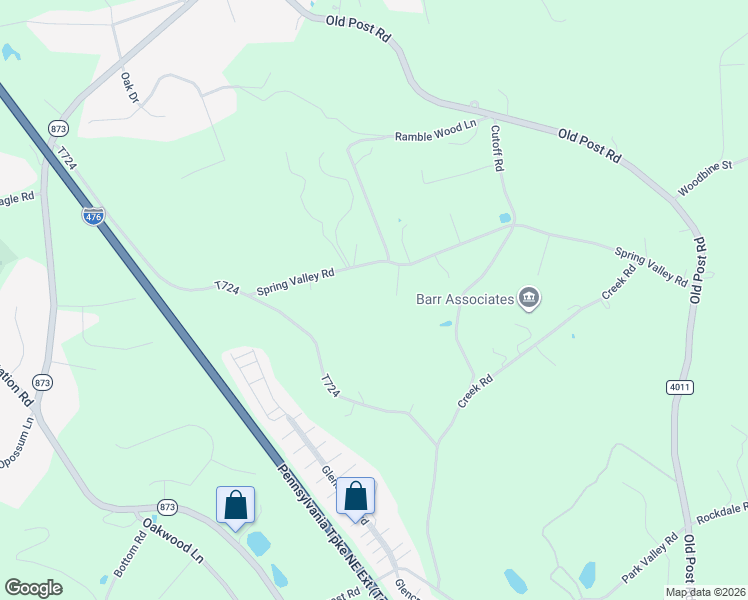 map of restaurants, bars, coffee shops, grocery stores, and more near 3338 Spring Valley Road in Slatington