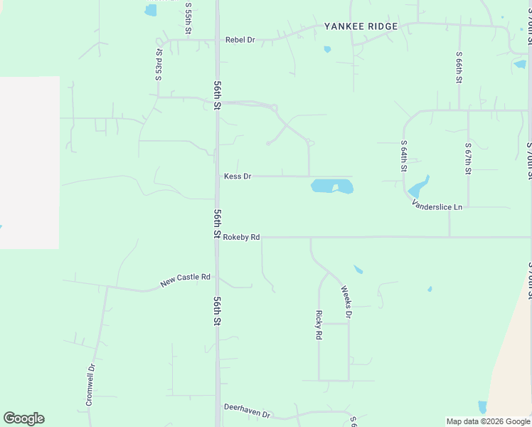 map of restaurants, bars, coffee shops, grocery stores, and more near 5740 Rokeby Road in Lincoln