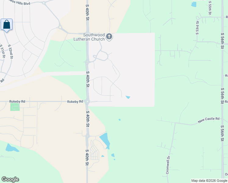 map of restaurants, bars, coffee shops, grocery stores, and more near 9878 South 40th Street in Lincoln