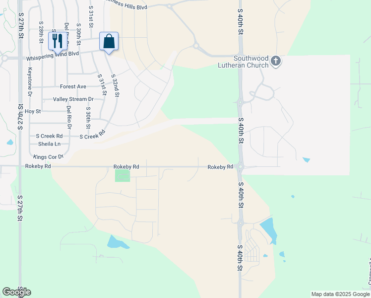 map of restaurants, bars, coffee shops, grocery stores, and more near 3006 Rokeby Road in Roca