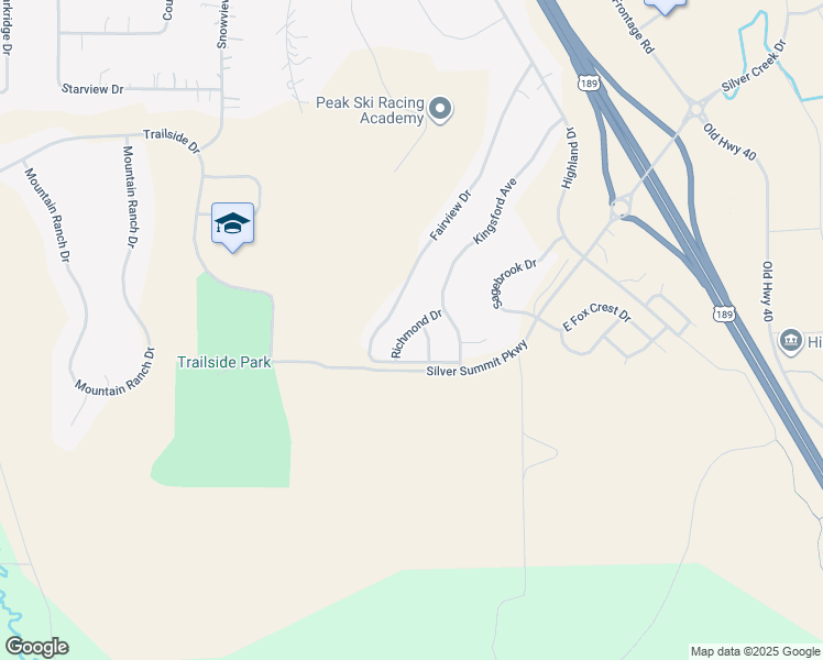 map of restaurants, bars, coffee shops, grocery stores, and more near 780 Richmond Drive in Park City