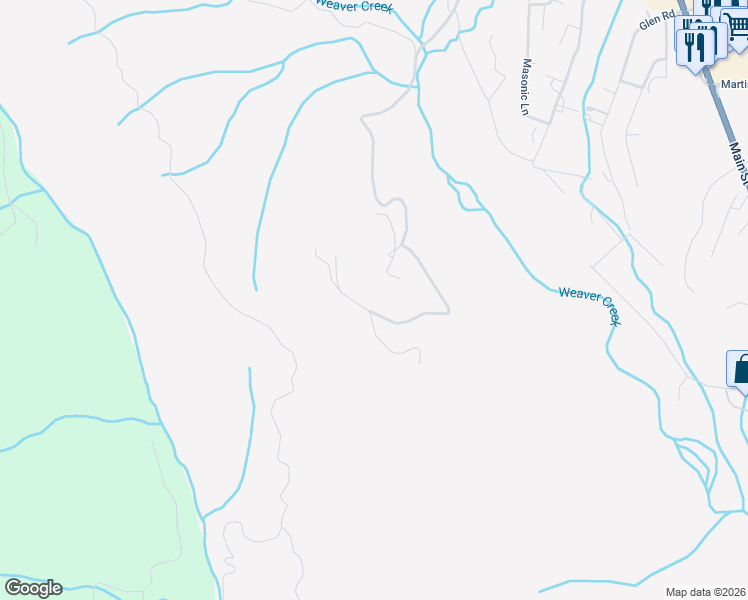 map of restaurants, bars, coffee shops, grocery stores, and more near 1600-1602 Timber Ridge Rd in Weaverville
