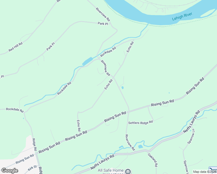 map of restaurants, bars, coffee shops, grocery stores, and more near 2146 Echo Road in Slatington