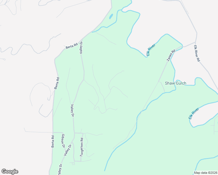 map of restaurants, bars, coffee shops, grocery stores, and more near 627 Tanglewood Drive in Eureka