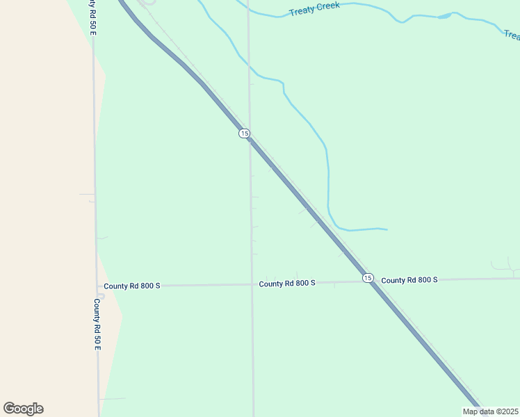 map of restaurants, bars, coffee shops, grocery stores, and more near 7893 South 100 East in La Fontaine