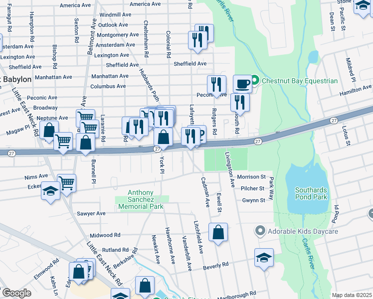 Sunrise Highway South Service Road & Hubbards Path, Calverton NY Walk Score
