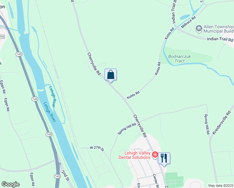 map of restaurants, bars, coffee shops, grocery stores, and more near 3773 Cherryville Road in Northampton