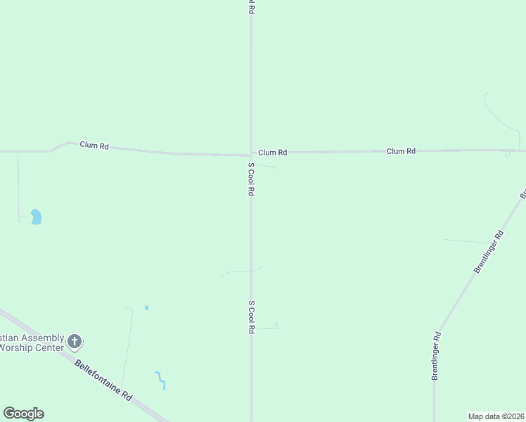 map of restaurants, bars, coffee shops, grocery stores, and more near 1855 S Cool Rd in Cridersville