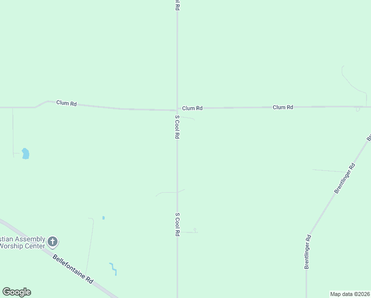 map of restaurants, bars, coffee shops, grocery stores, and more near 1855 S Cool Rd in Cridersville