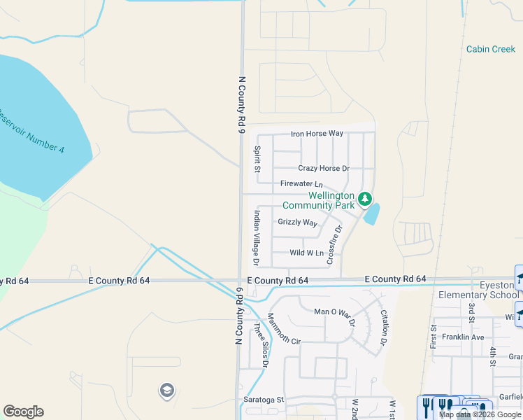 map of restaurants, bars, coffee shops, grocery stores, and more near 8896 Indian Village Drive in Wellington