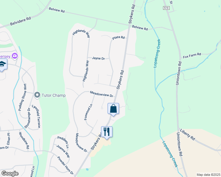 map of restaurants, bars, coffee shops, grocery stores, and more near 5 James Ave in Phillipsburg