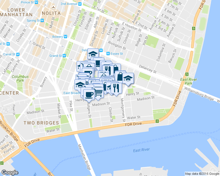 map of restaurants, bars, coffee shops, grocery stores, and more near in 