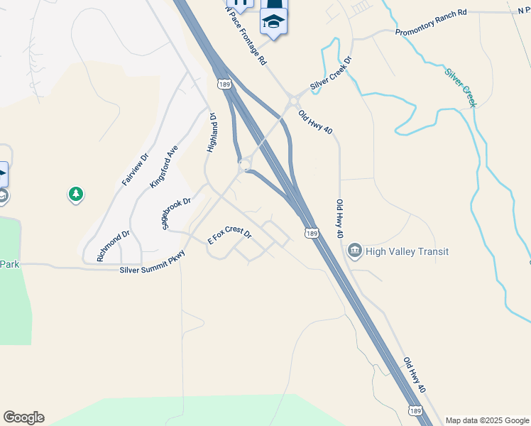 map of restaurants, bars, coffee shops, grocery stores, and more near 5717 North Narrow Leaf Road in Park City
