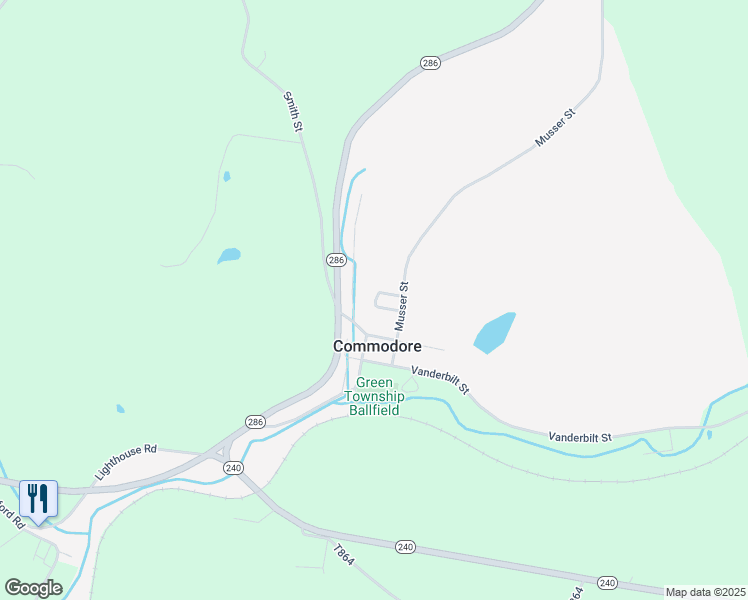 map of restaurants, bars, coffee shops, grocery stores, and more near 3 Fisher Street in Commodore